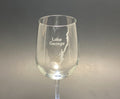 Lake George with Words - 19 oz Stemmed Wine Glass