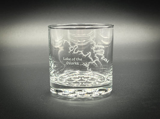 a glass with a picture of a dragon on it