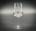 Lake George with Thomas Jefferson Quote - 19 oz Stemmed Wine Glass