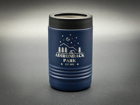 Night Camping Adirondack Park est. 1892 Insulated Can and Bottle Holder