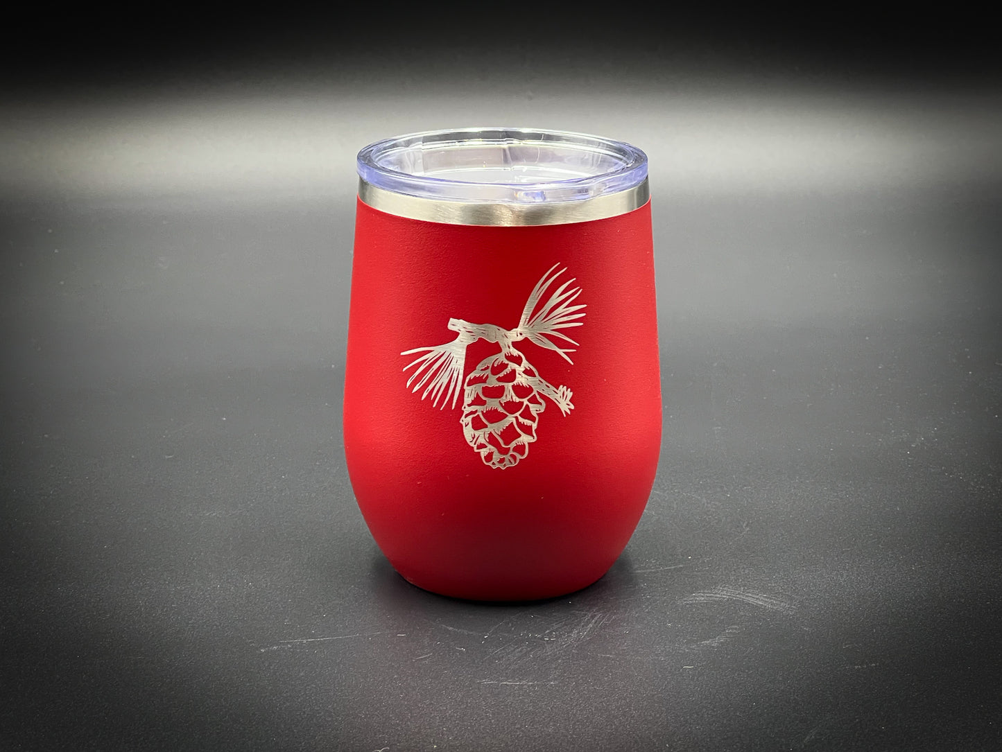Pinecone  12 oz Insulated Stemless Wine Tumbler