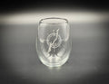 Lake George in Compass 15 oz  Stemless Wine Glass