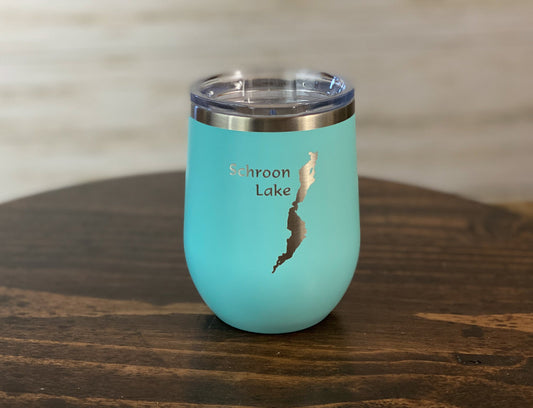 Schroon Lake New York 12 oz Insulated Stemless Wine