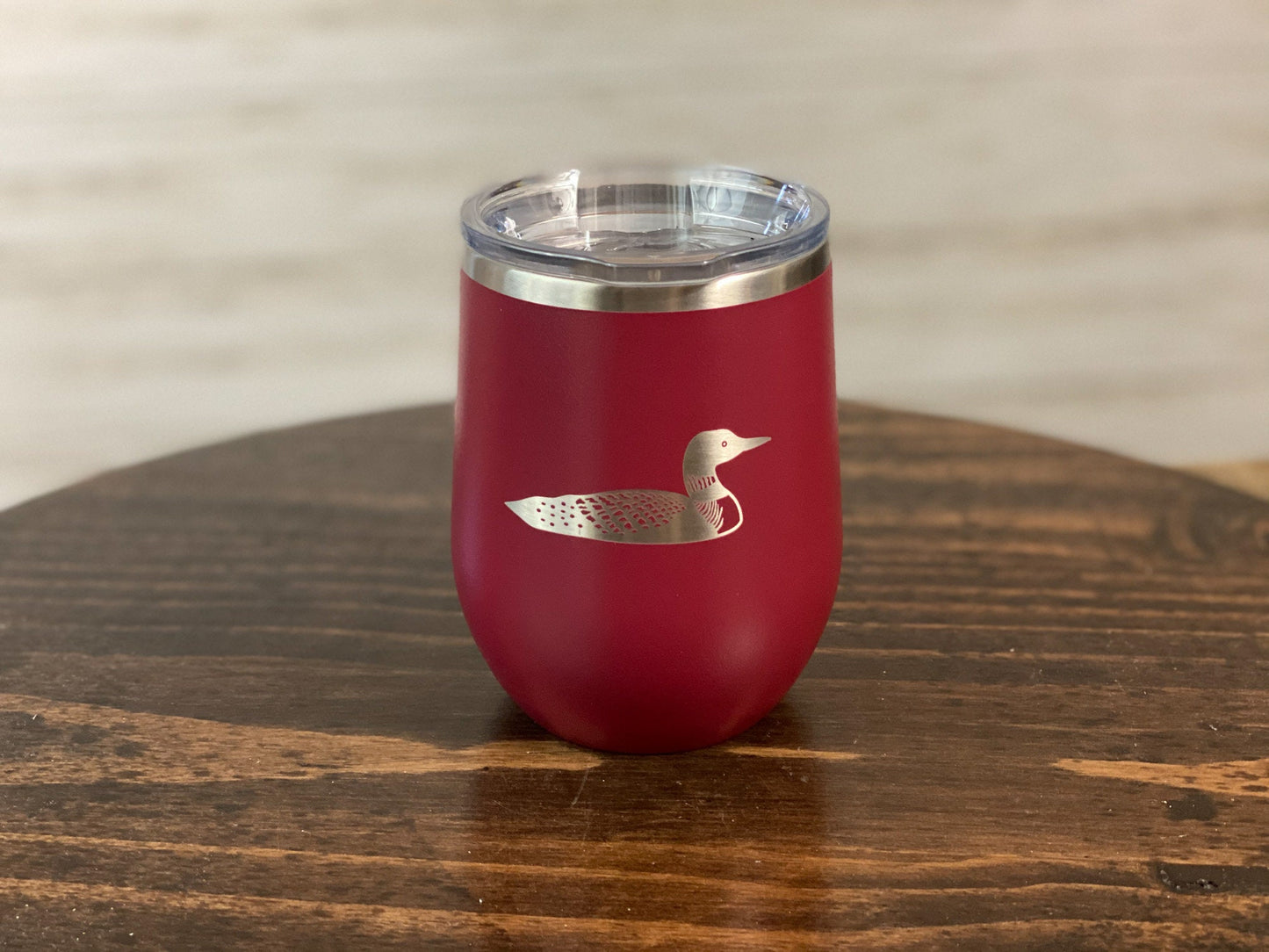 Loon 12 oz Insulated Stemless Wine