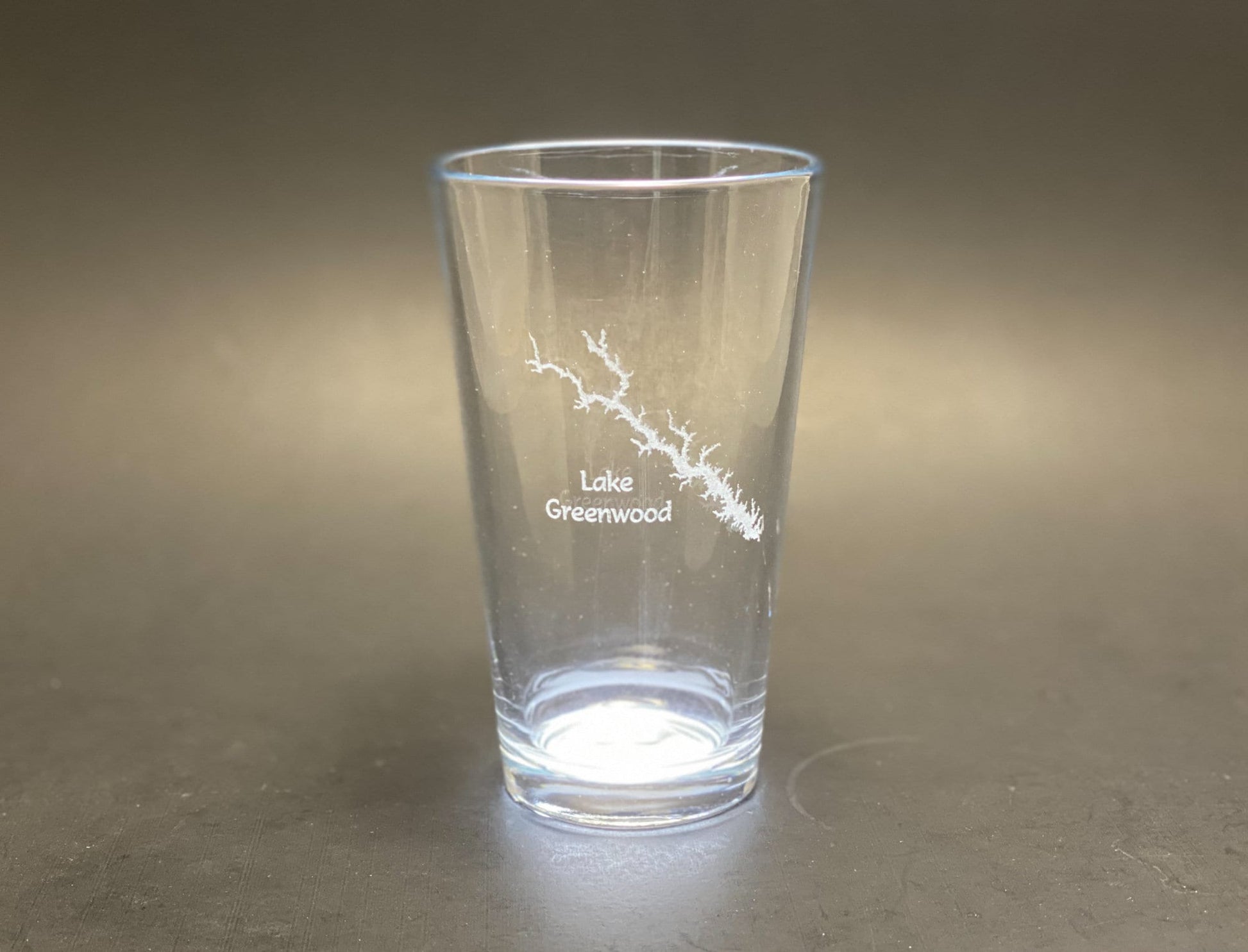 Lake Greenwood South Carolina - Laser engraved pint glass