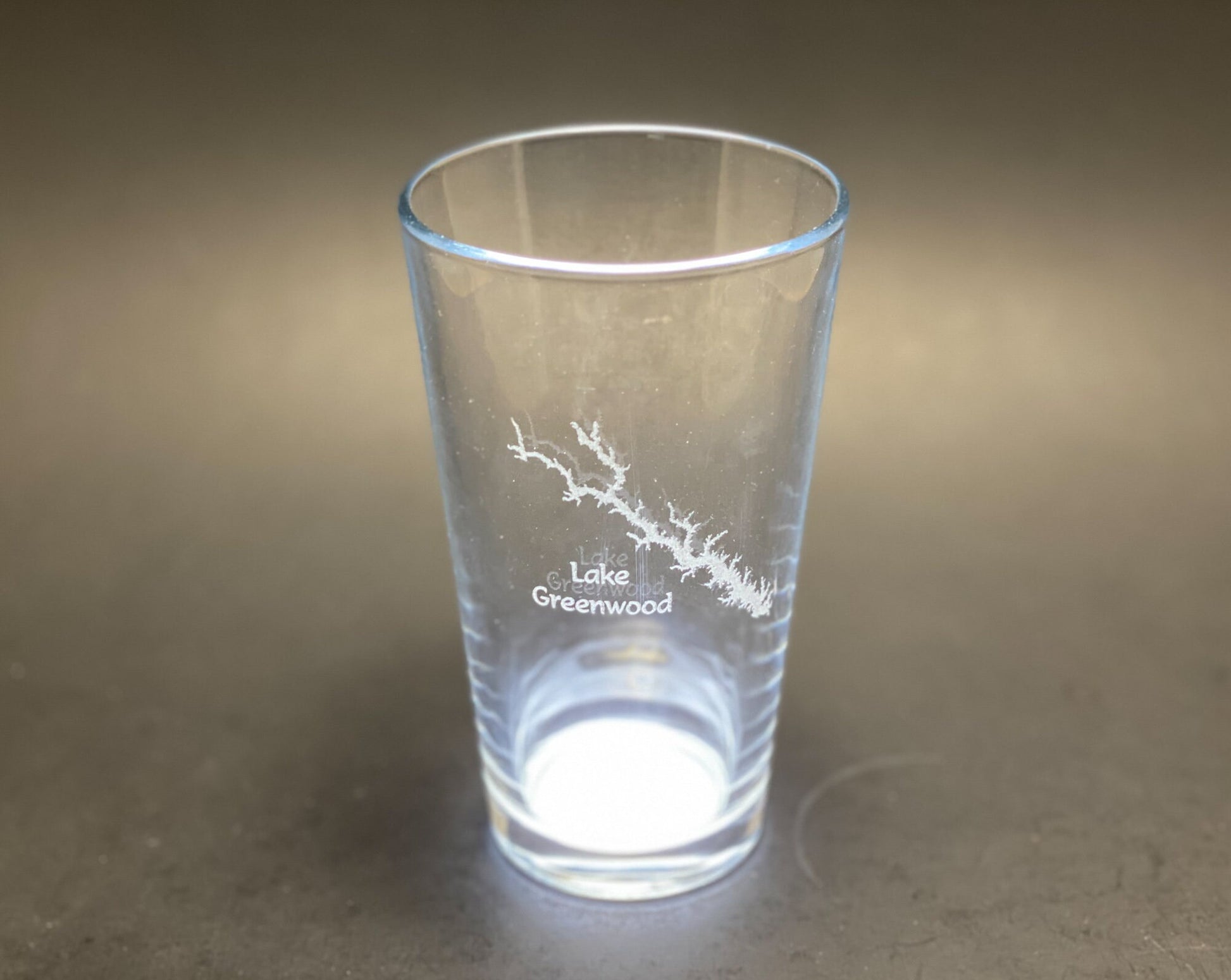 Lake Greenwood South Carolina - Laser engraved pint glass
