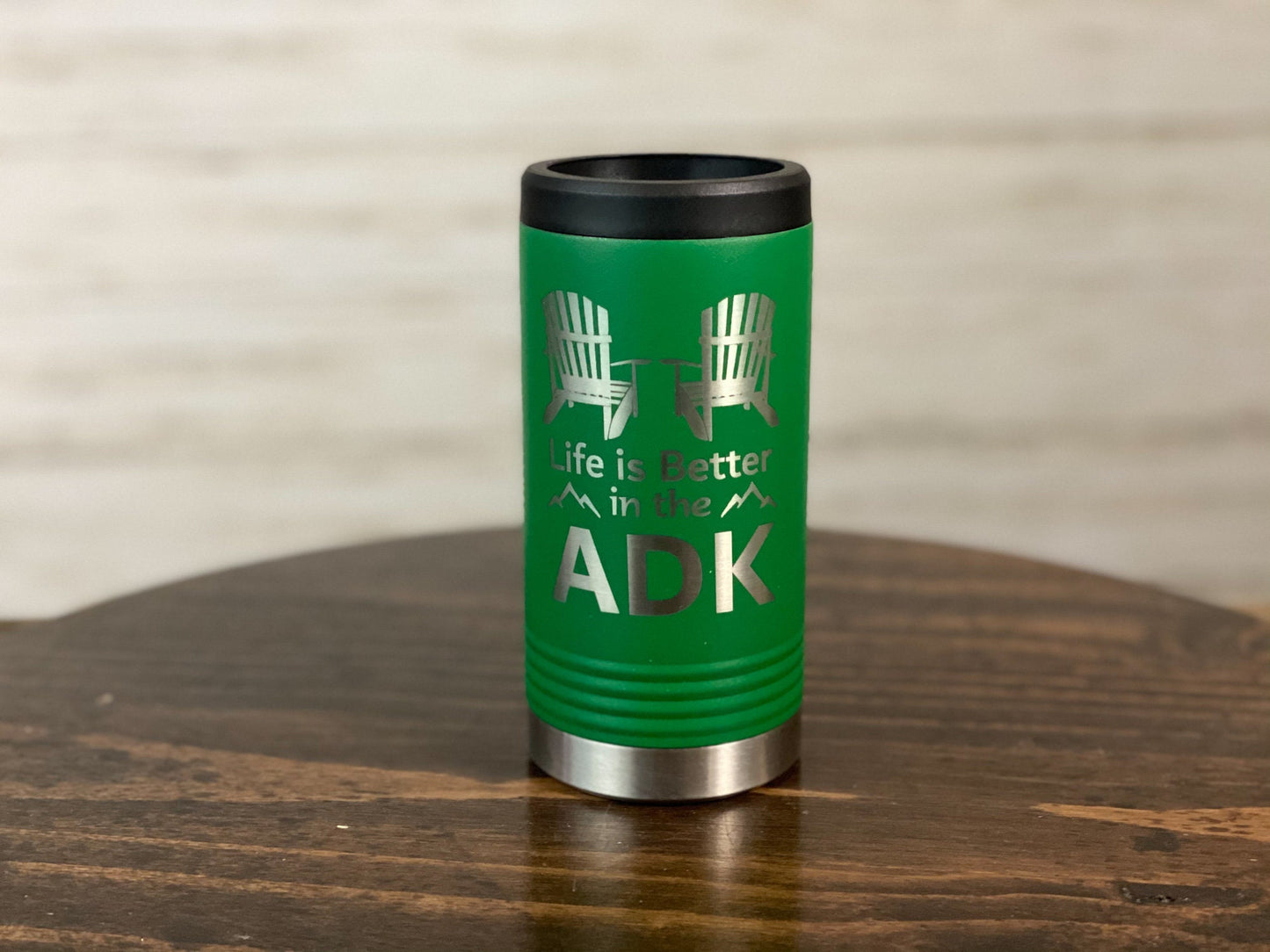 Life is Better in the ADK Insulated Skinny Can Holder Adirondacks