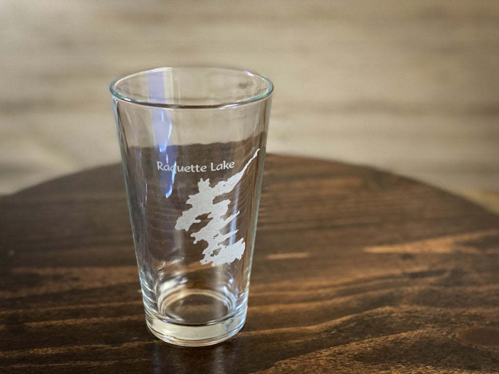 Raquette Lake New York  Pint Glass
