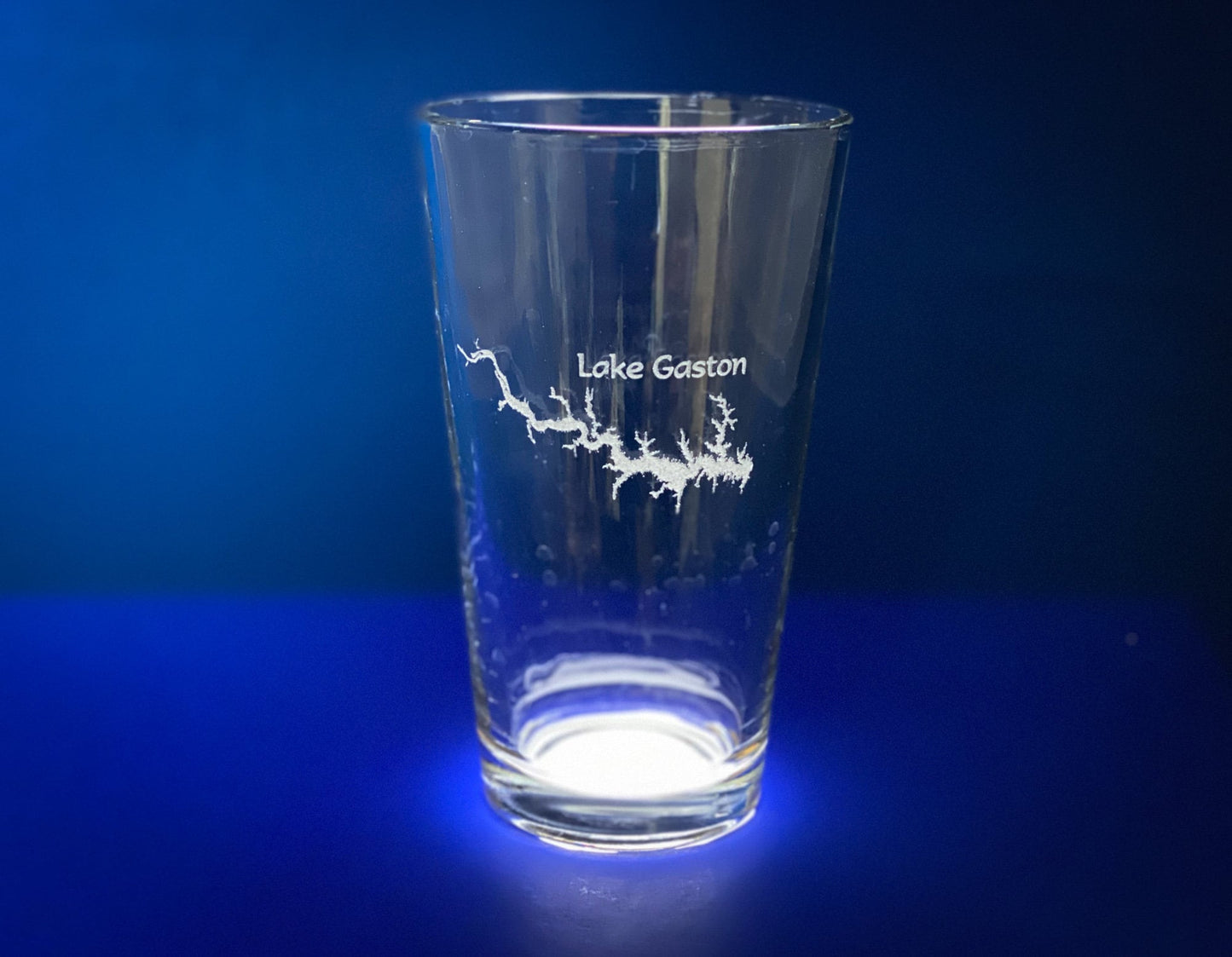 Lake Gaston - North Carolina Lake - Virginia Lake - Lake Life - Laser engraved pint glass