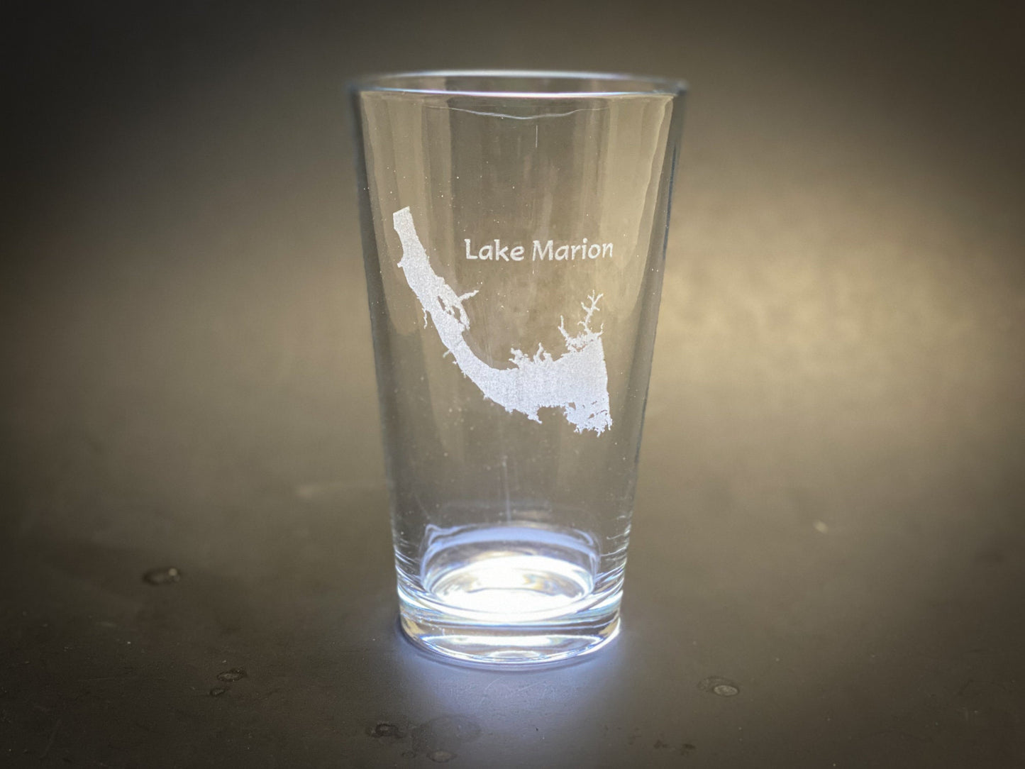 Lake Marion - South Carolina - Lake Life - Laser engraved pint glass