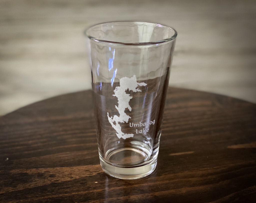 Umbagog Lake New Hampshire - Laser engraved pint glass