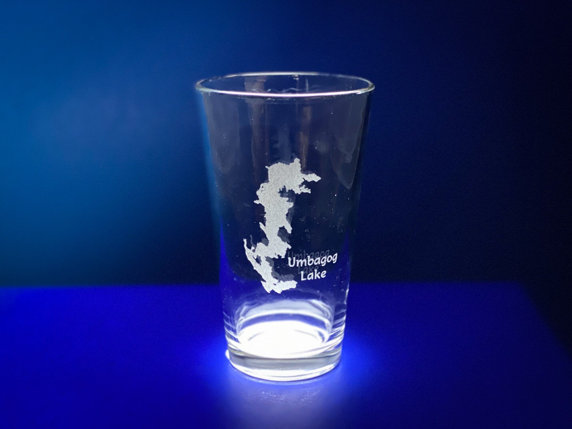 Umbagog Lake New Hampshire - Laser engraved pint glass