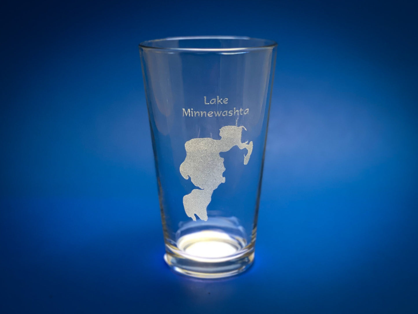 Lake Minnewashta Minnesota - Lake Life Gift - Laser engraved pint glass