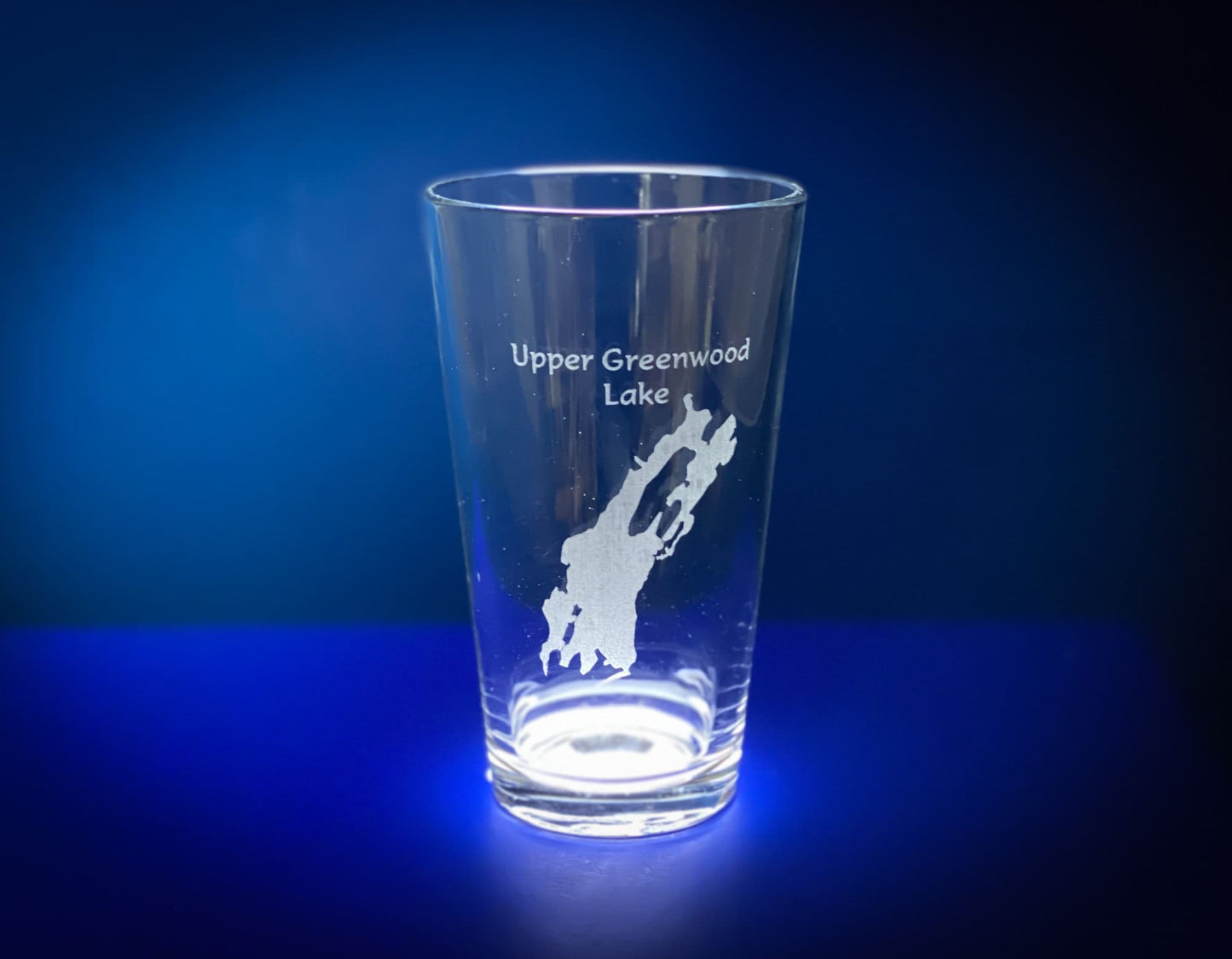 Upper Greenwood Lake New Jersey - Lake Life - Laser engraved pint glass