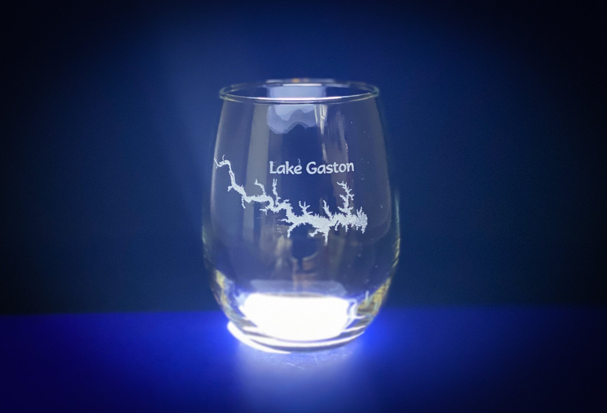 Make My Lake 21 oz Stemless Wine Glass