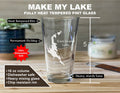 Make my Lake Pint Glass - Custom Lake Map Etching - Dishwasher Safe