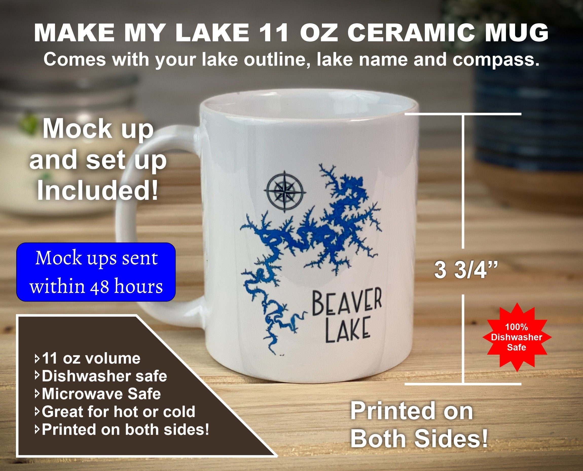 Make My Lake 11 oz Ceramic Mug