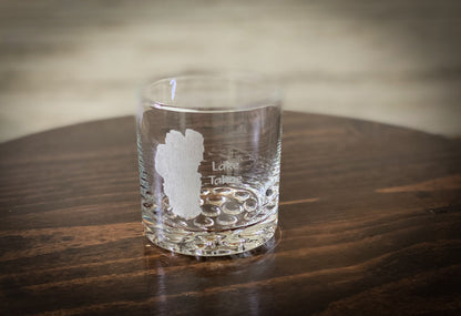Lake Tahoe - Lake Life - California - laser engraved whiskey glassware