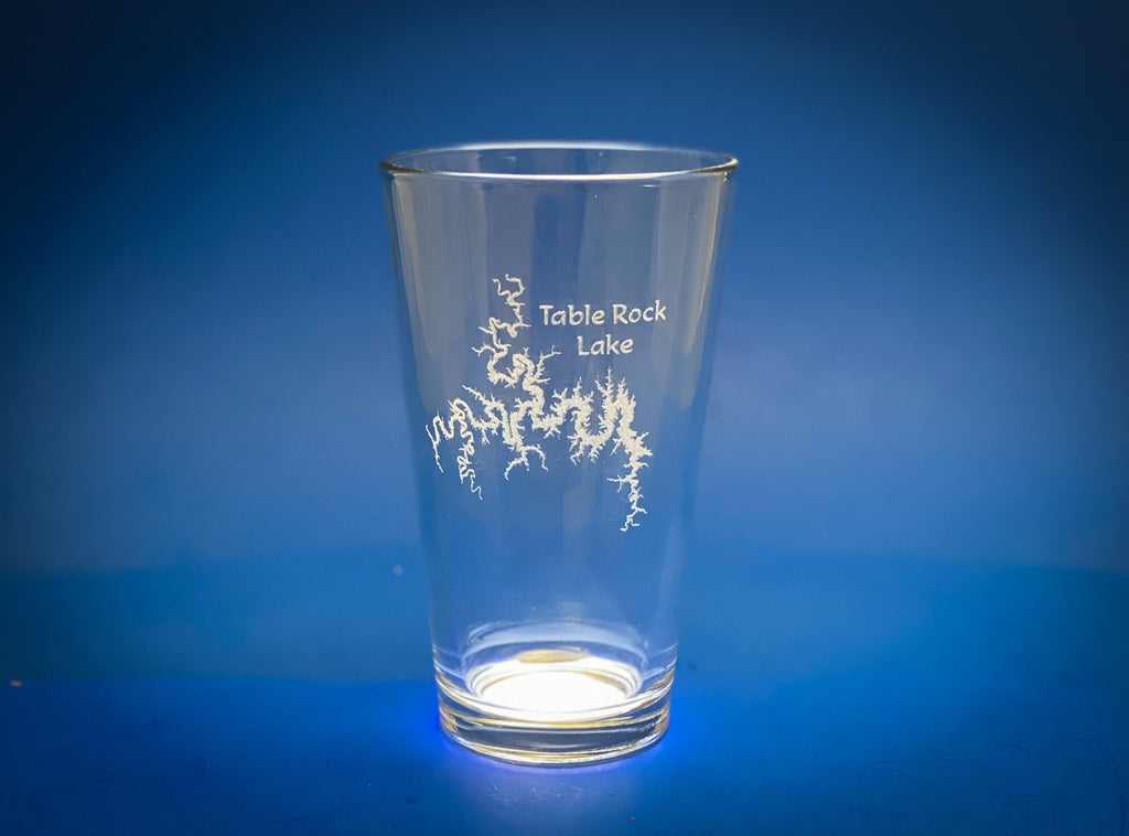 Table Rock Lake Missouri - Laser engraved pint glass