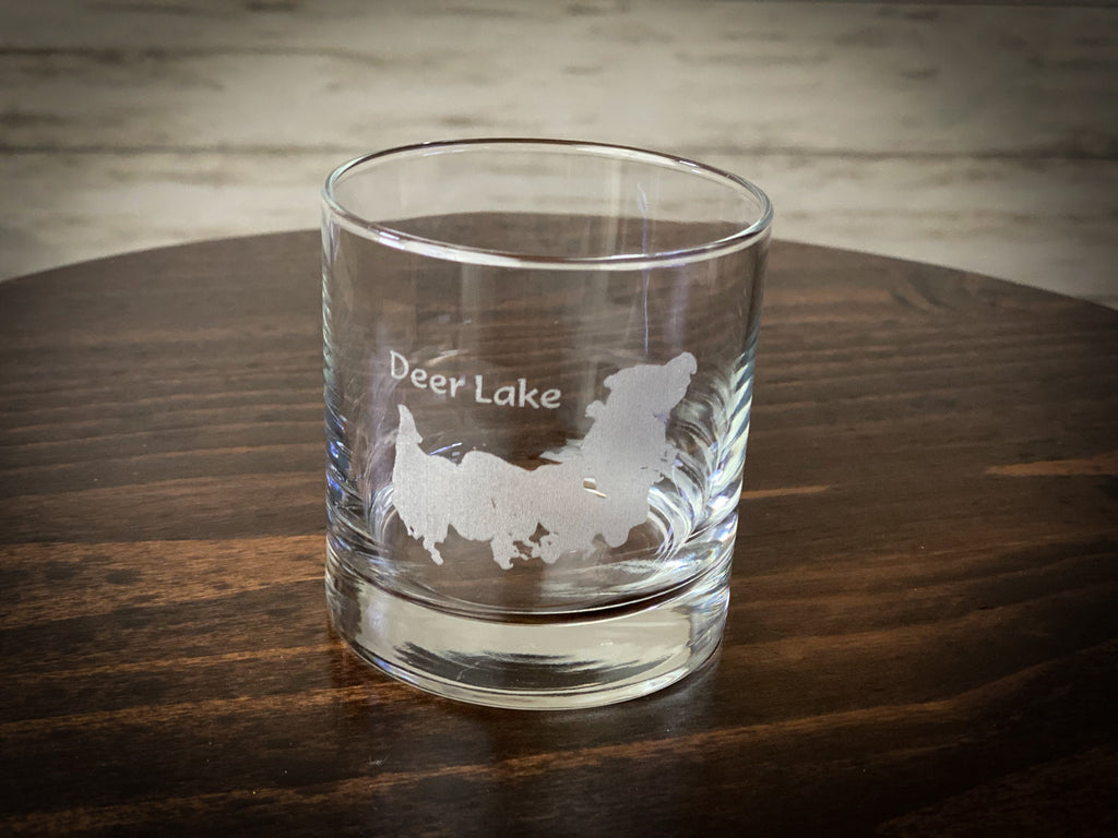 Make My Lake 10.5 oz Rocks Glass