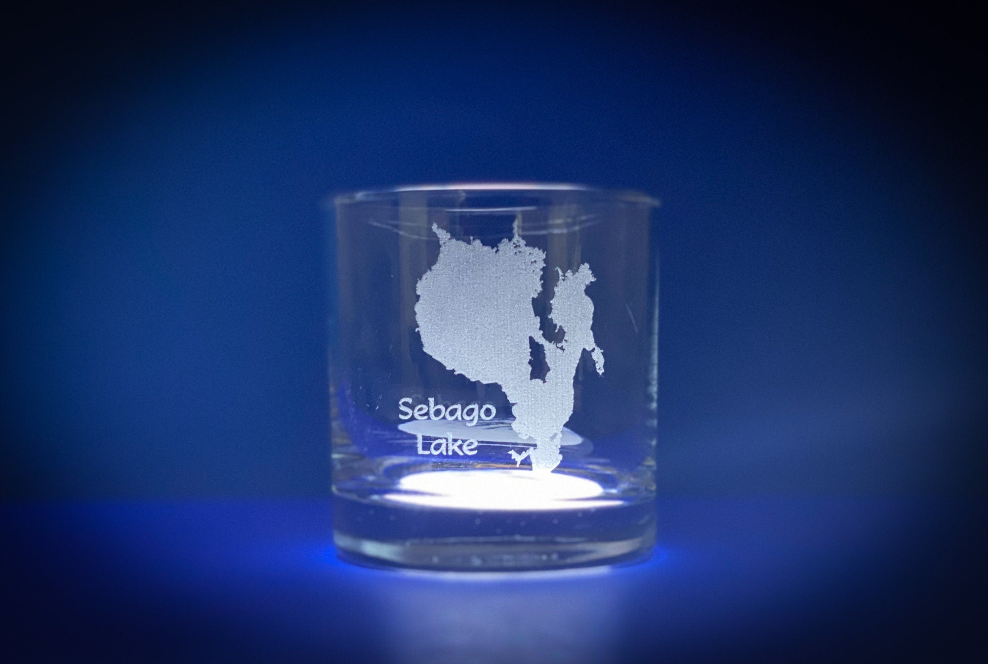 Make My Lake 10.5 oz Rocks Glass