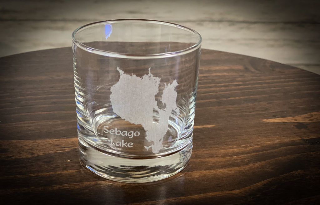 Make My Lake 10.5 oz Rocks Glass