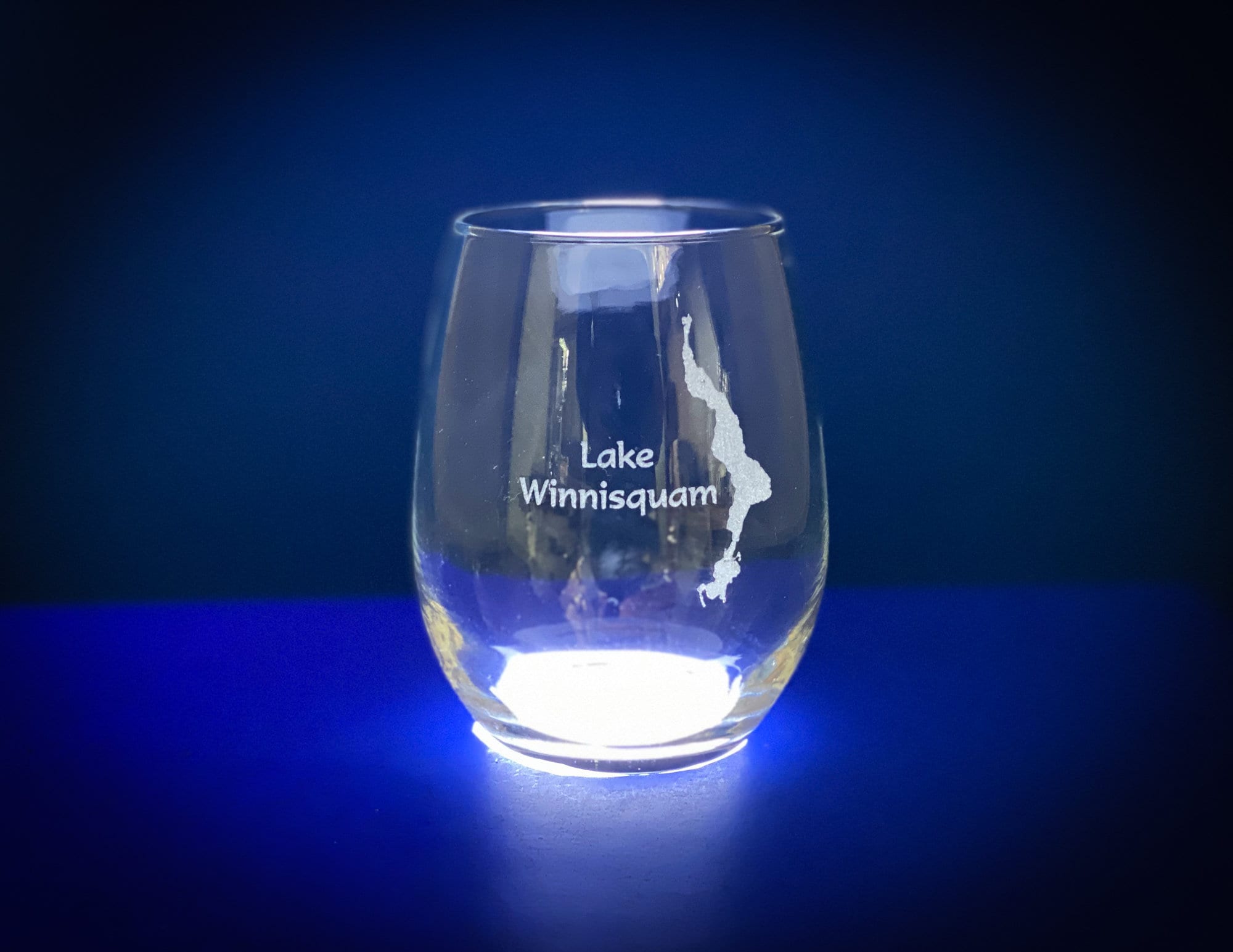 Make My Lake 21 oz Stemless Wine Glass