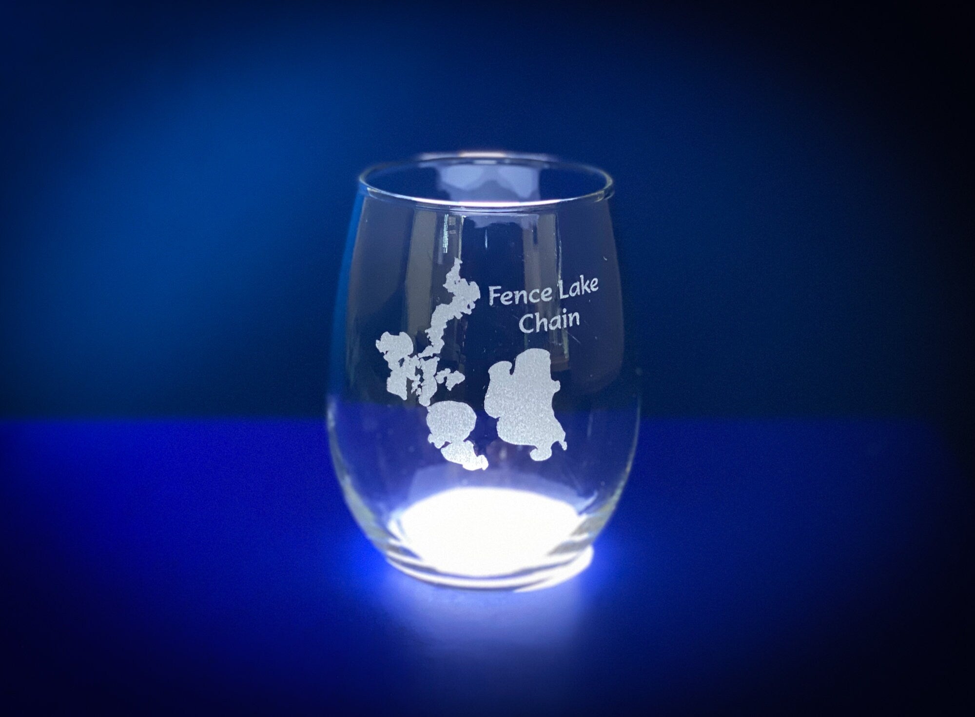 Make My Lake 21 oz Stemless Wine Glass