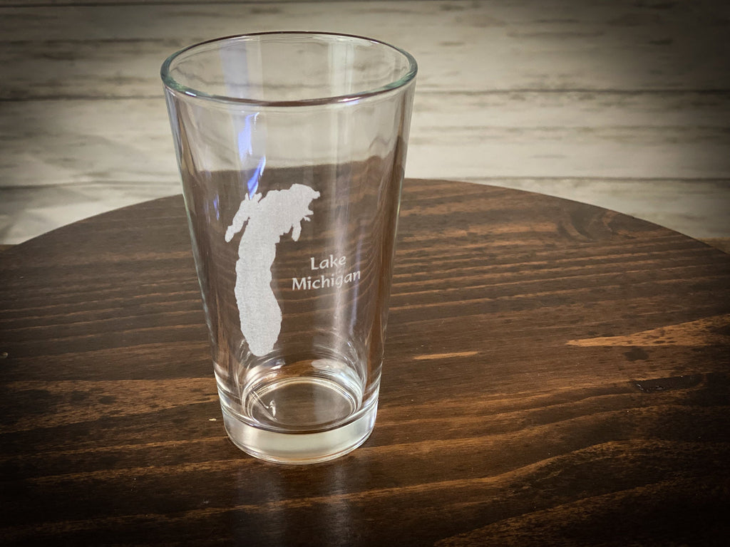 Make My Lake Pint glass