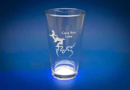 Cave Run Lake Kentucky - Lake Life - Laser engraved pint glass