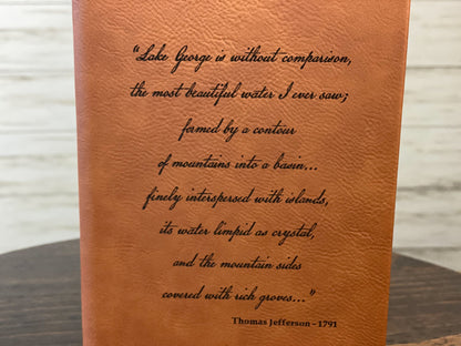 Lake George Thomas Jefferson Quote 110 page lined journal