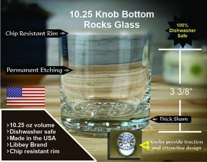 Lake Michigan - Etched 10.25 oz Rocks Glass