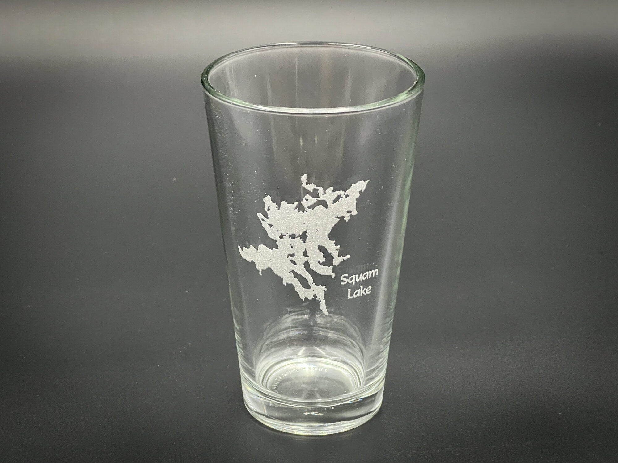 Squam Lake New Hampshire Pint Glass - Laser engraved pint glass