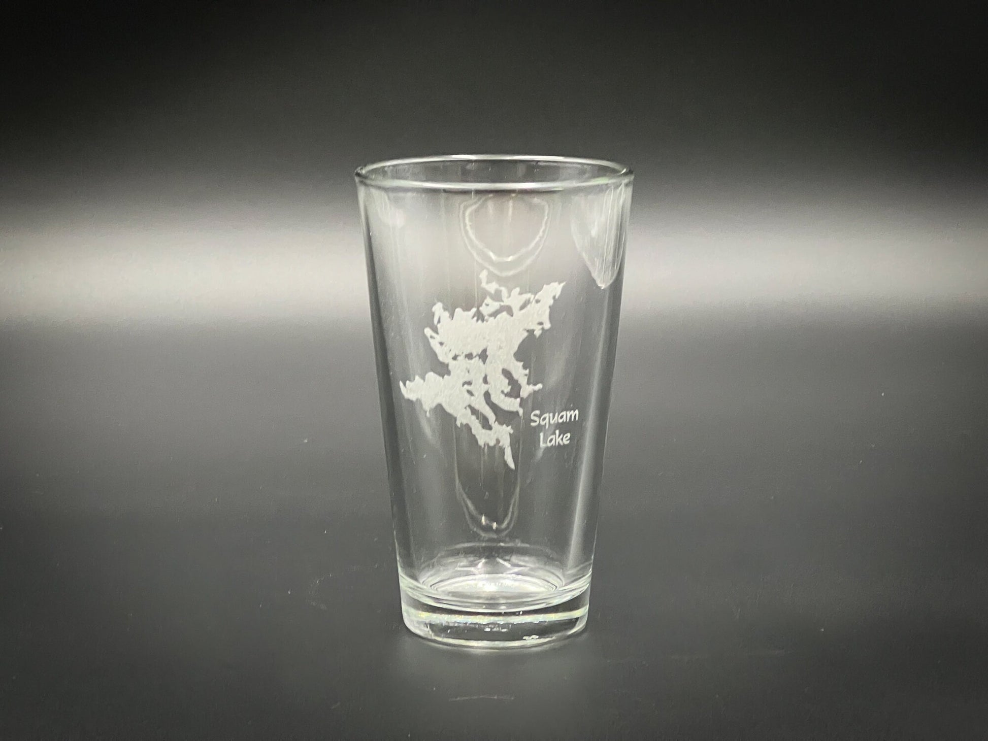 Squam Lake New Hampshire Pint Glass - Laser engraved pint glass