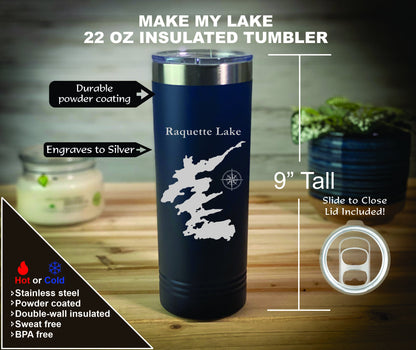 Make My Lake 22 oz Insulated Skinny Tumbler