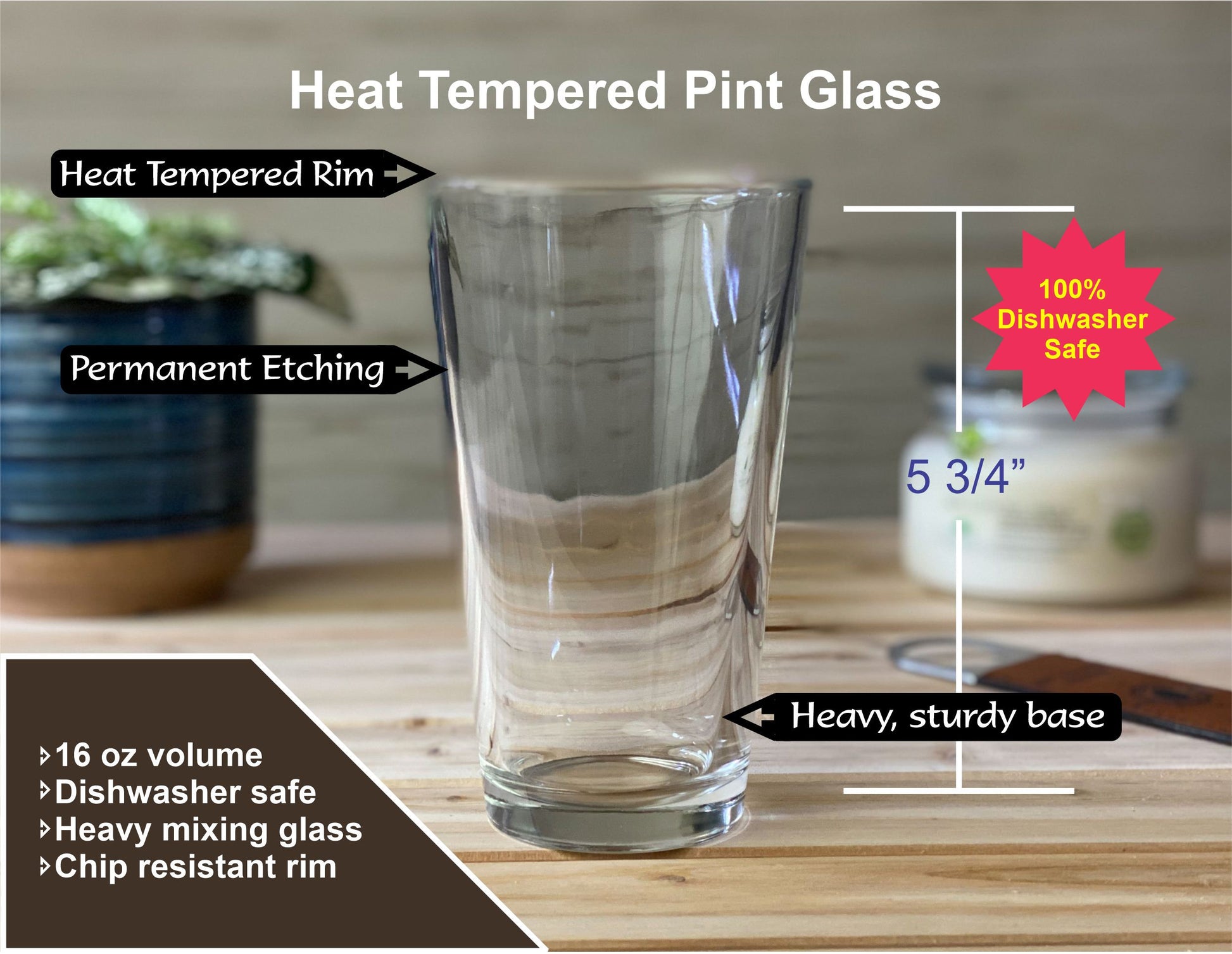 Lake St. Catherine Vermont Pint Glass - Laser engraved pint glass