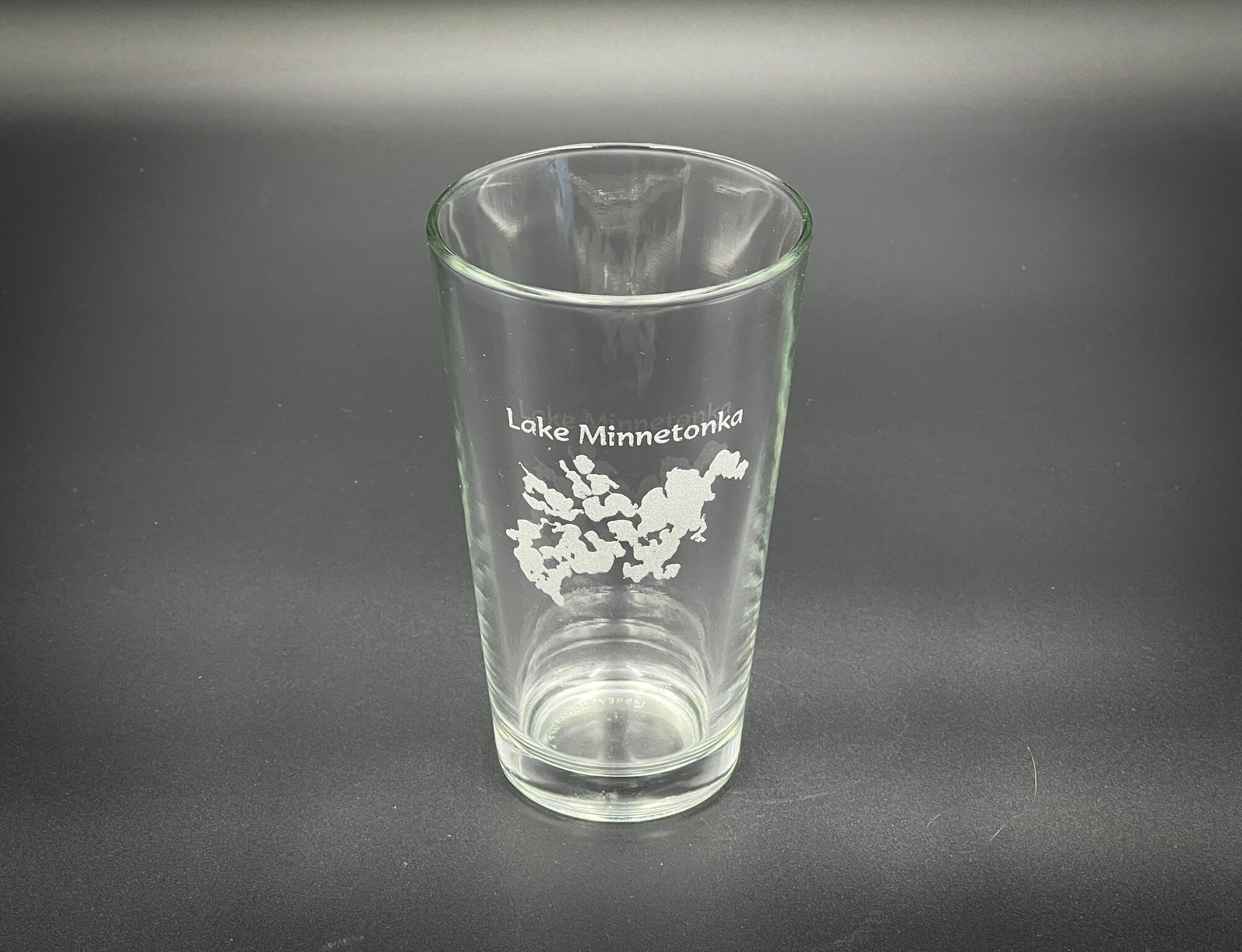 Lake Minnetonka Minnesota - Laser engraved pint glass - dishwasher safe!