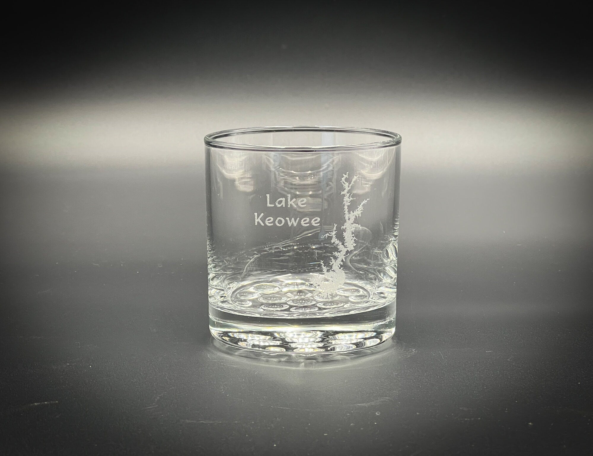 Lake Keowee South Carolina - Lake Life - Etched 10.25 oz Rocks Glass