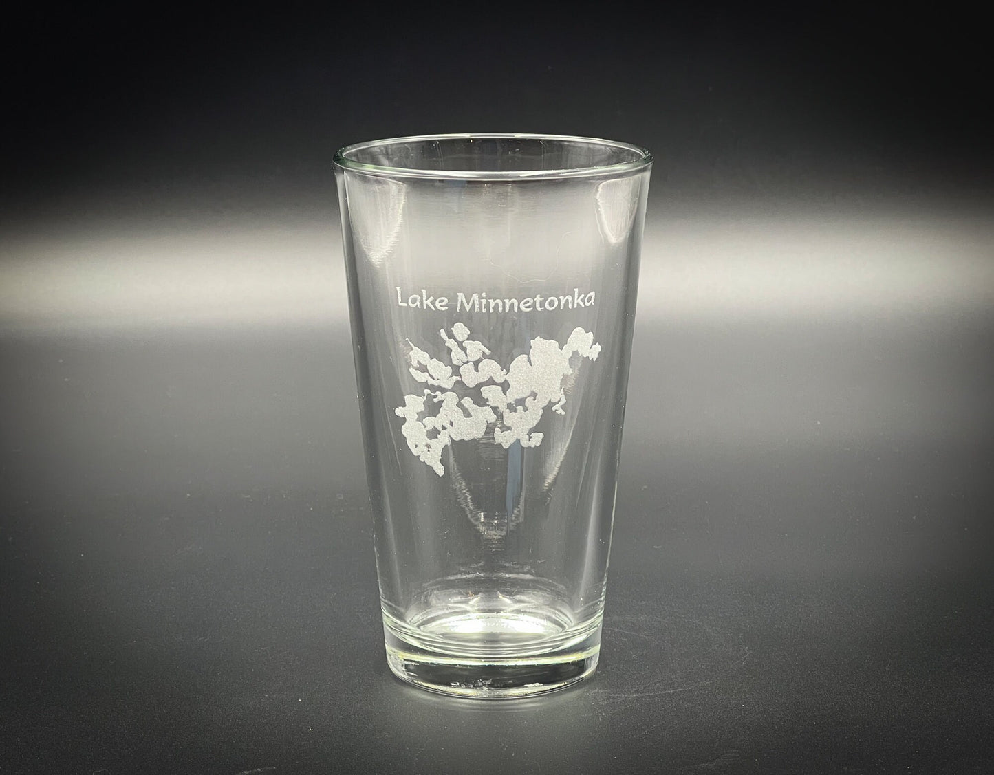 Lake Minnetonka Minnesota - Laser engraved pint glass - dishwasher safe!