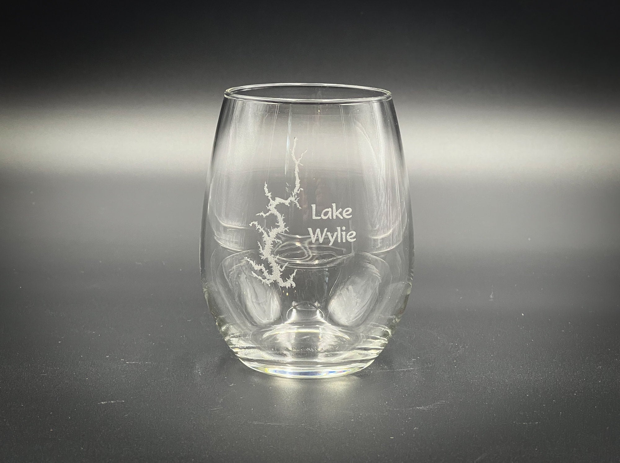 Lake Wylie - Lake LIfe - South Carolina - laser engraved stemless wine glass