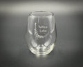 Tellico Lake Tennessee - 15 oz Stemless Wine Glass - Lake Life Gift