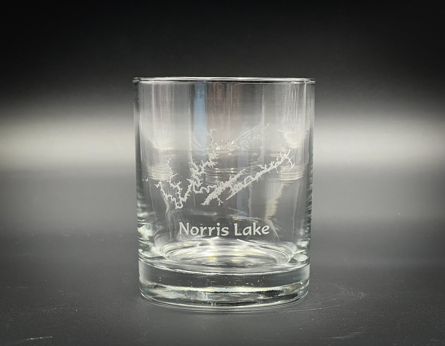 Norris Lake Tennessee - Etched 12.25 oz Double Rocks Glass