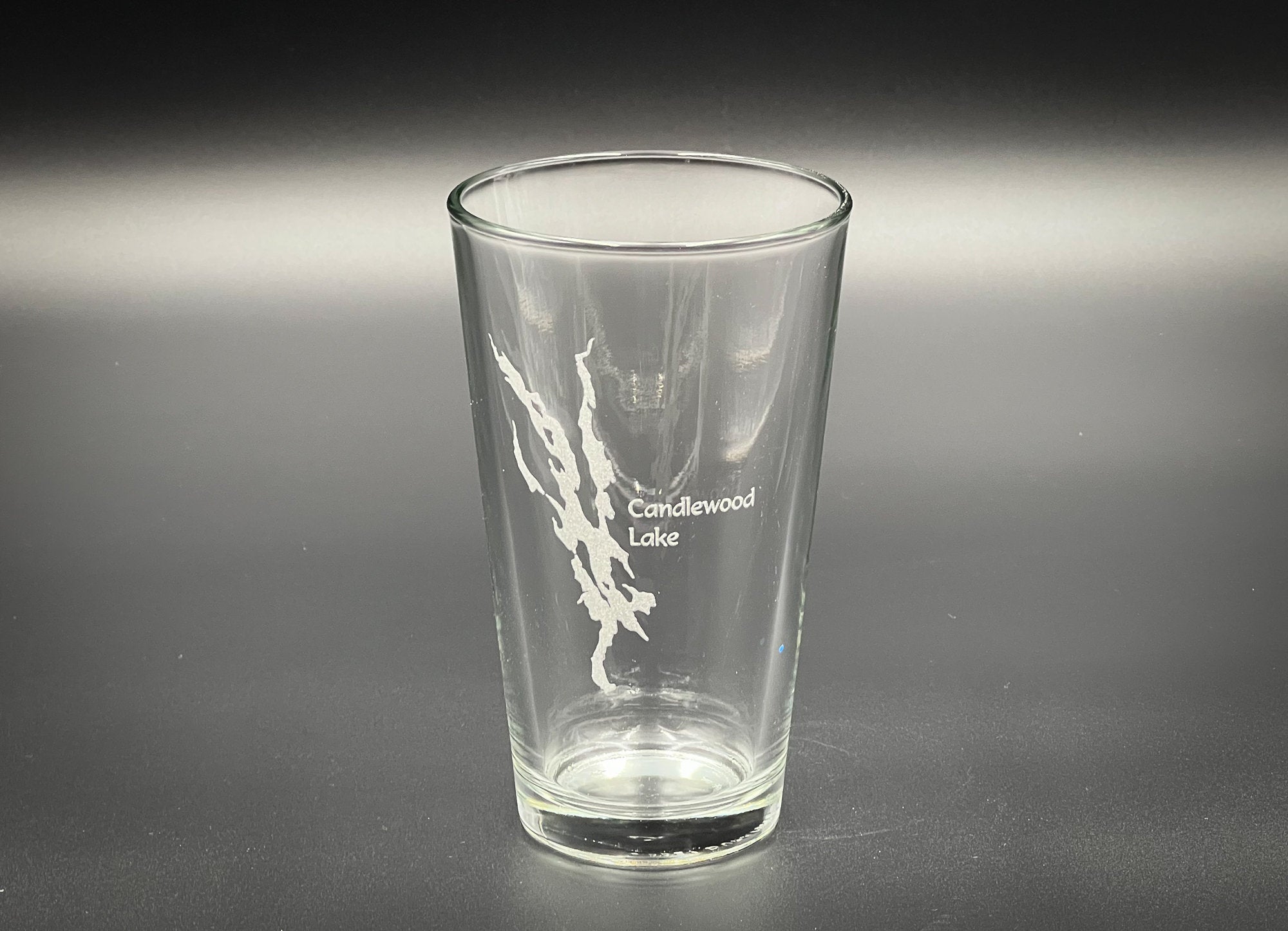 Candlewood Lake - Connecticut - Lake Life - Laser engraved pint glass