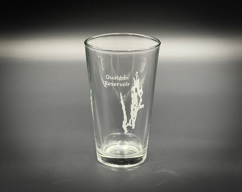 Quabbin Reservoir Massachusetts - Lake Life - Laser engraved pint glass