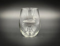 Loon - Etched 15 oz Stemless Wine Glass