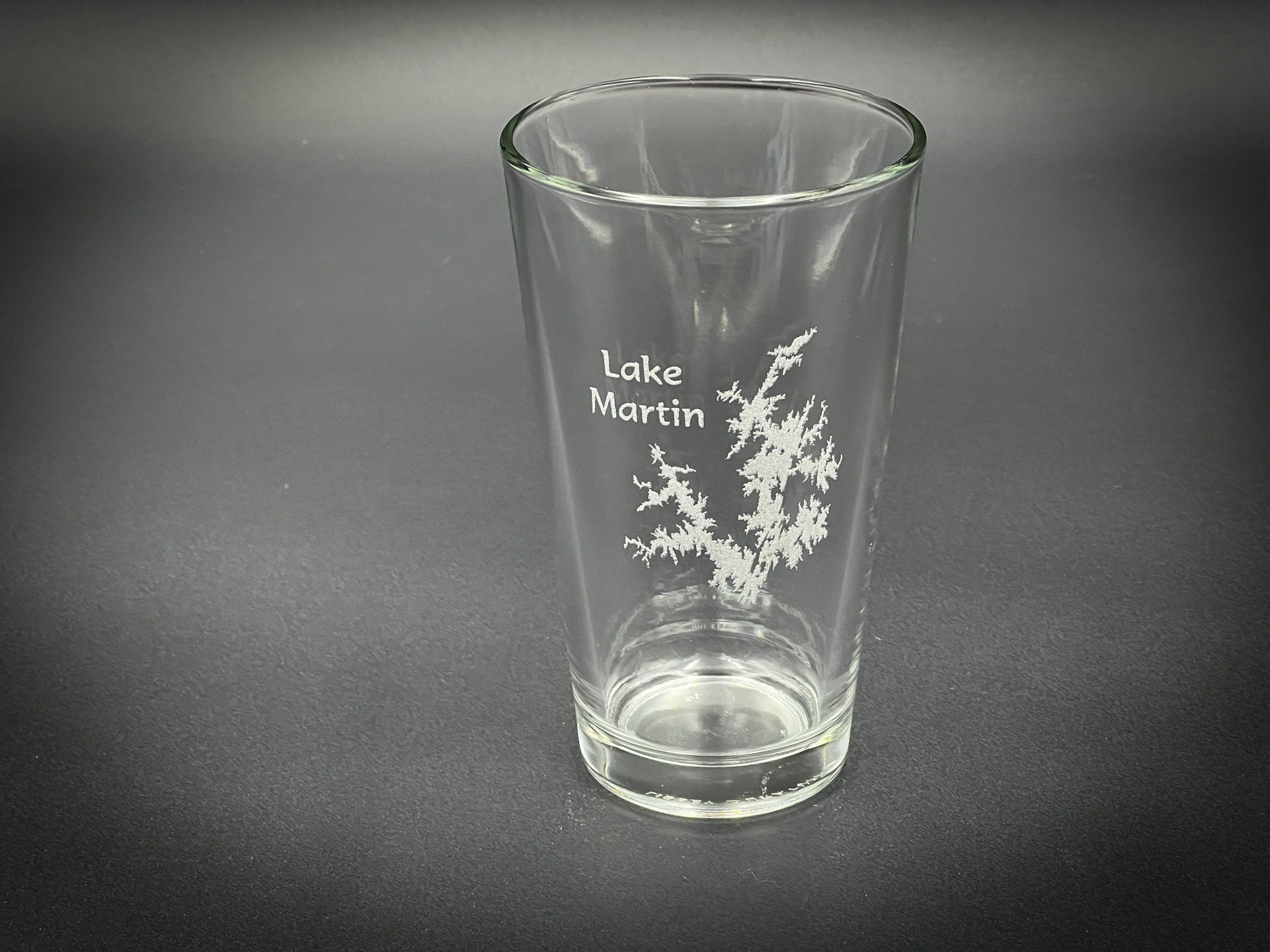 Lake Martin Alabama Pint Glass - Laser engraved pint glass