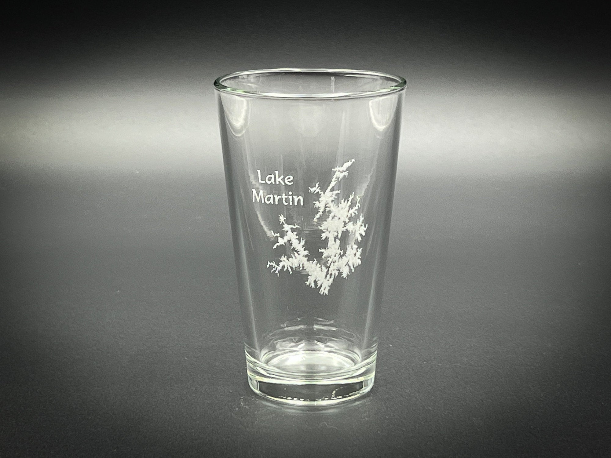 Lake Martin Alabama Pint Glass - Laser engraved pint glass