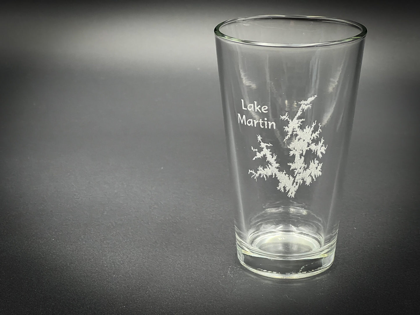 Lake Martin Alabama Pint Glass - Laser engraved pint glass