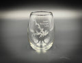 Smith Mountain Lake - Virginia - Lake Life - Etched 15 oz Stemless Wine Glass