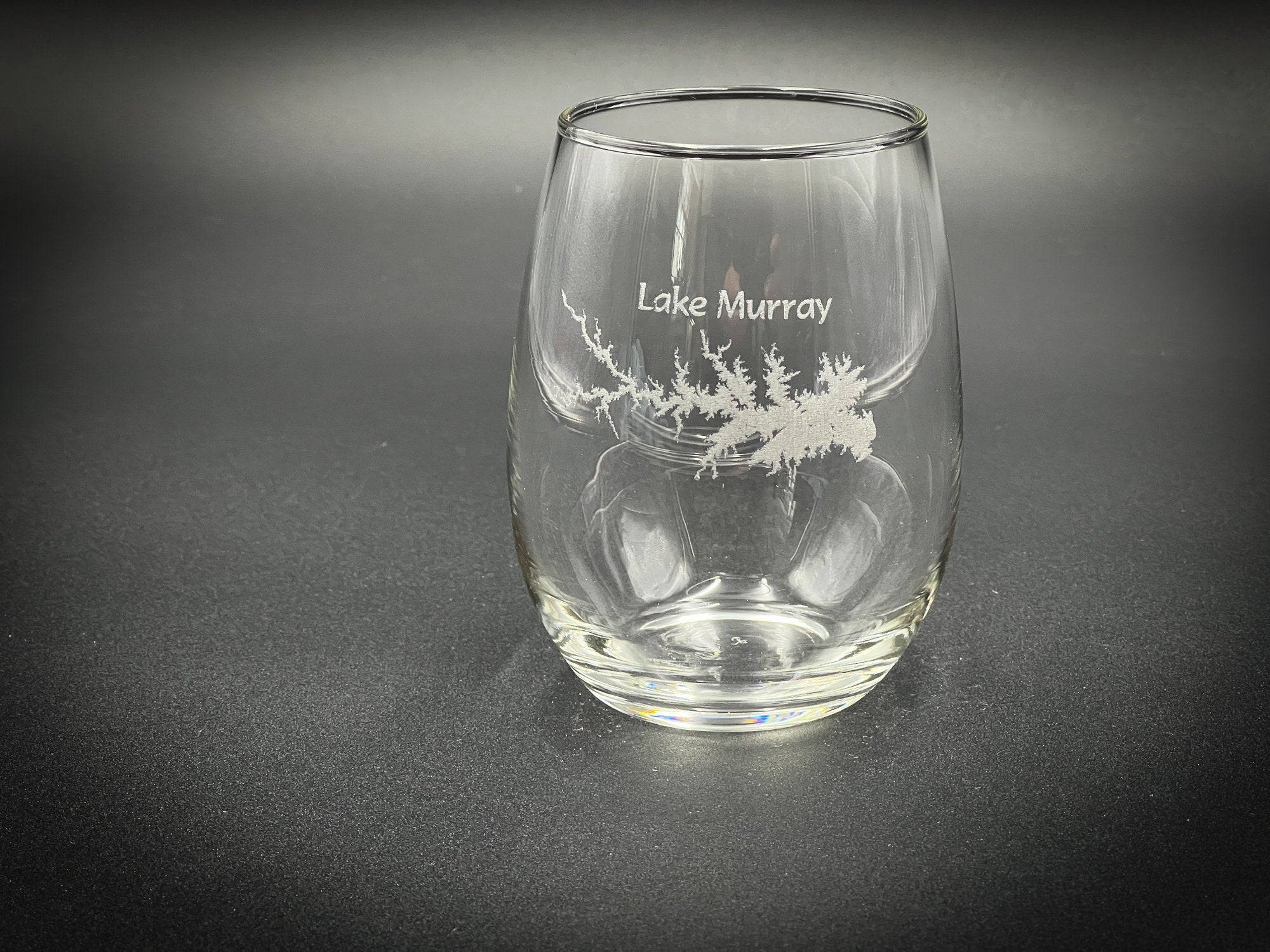 Lake Murray - Lake Life - South Carolina - Laser engraved wine glass